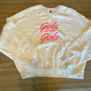 “Girls Empower Girls” Fleece Lined Sweater